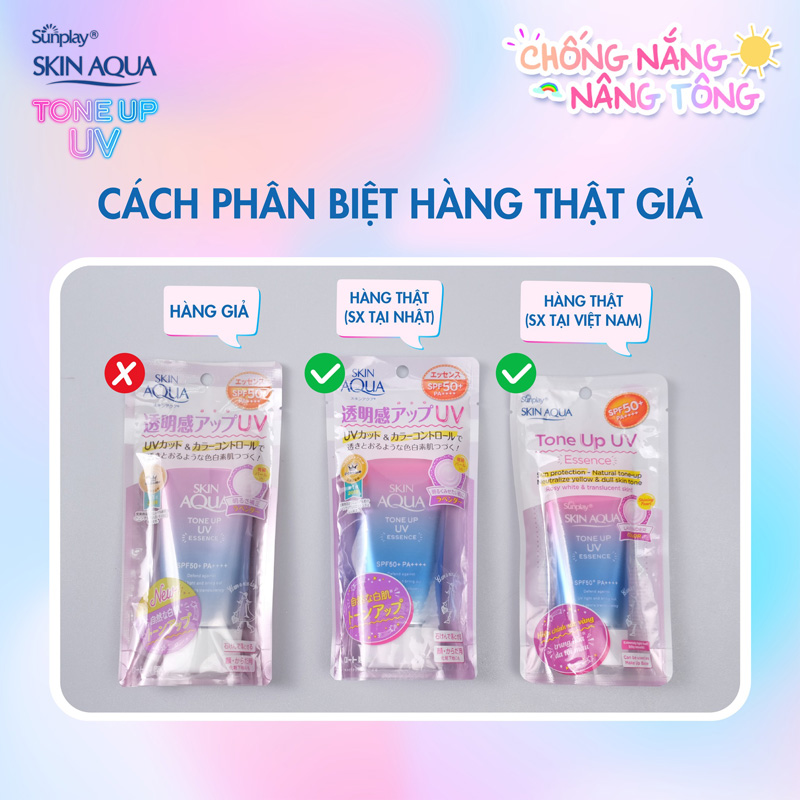 Phân biệt Kem Chống Nắng Thật Giả